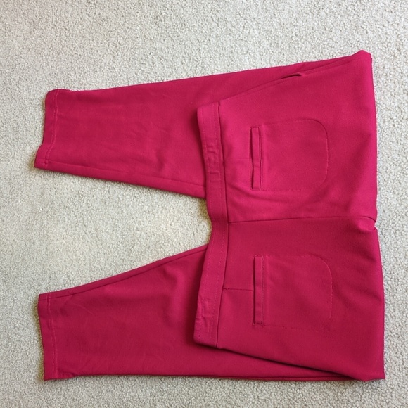 Betabrand Red Pull-on Pants - Picture 2 of 16